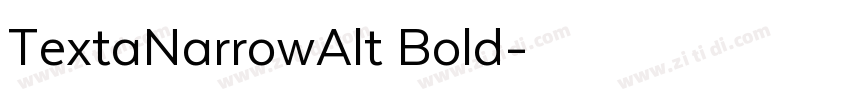 TextaNarrowAlt Bold字体转换